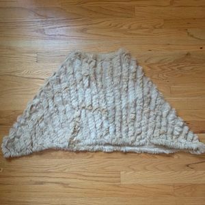 Fuzzy Gold Shawl